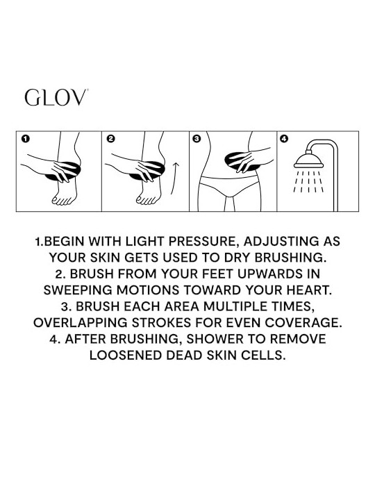 GLOV Dry Body Brush una spazzola per il massaggio del corpo asciutto