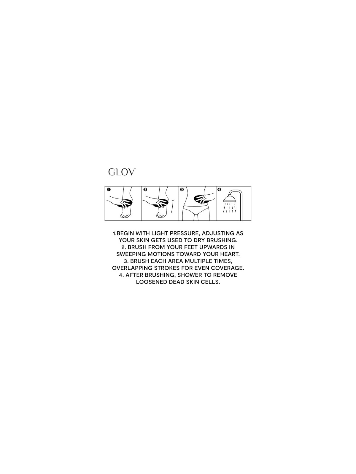 GLOV Dry Body Brush una spazzola per il massaggio del corpo asciutto