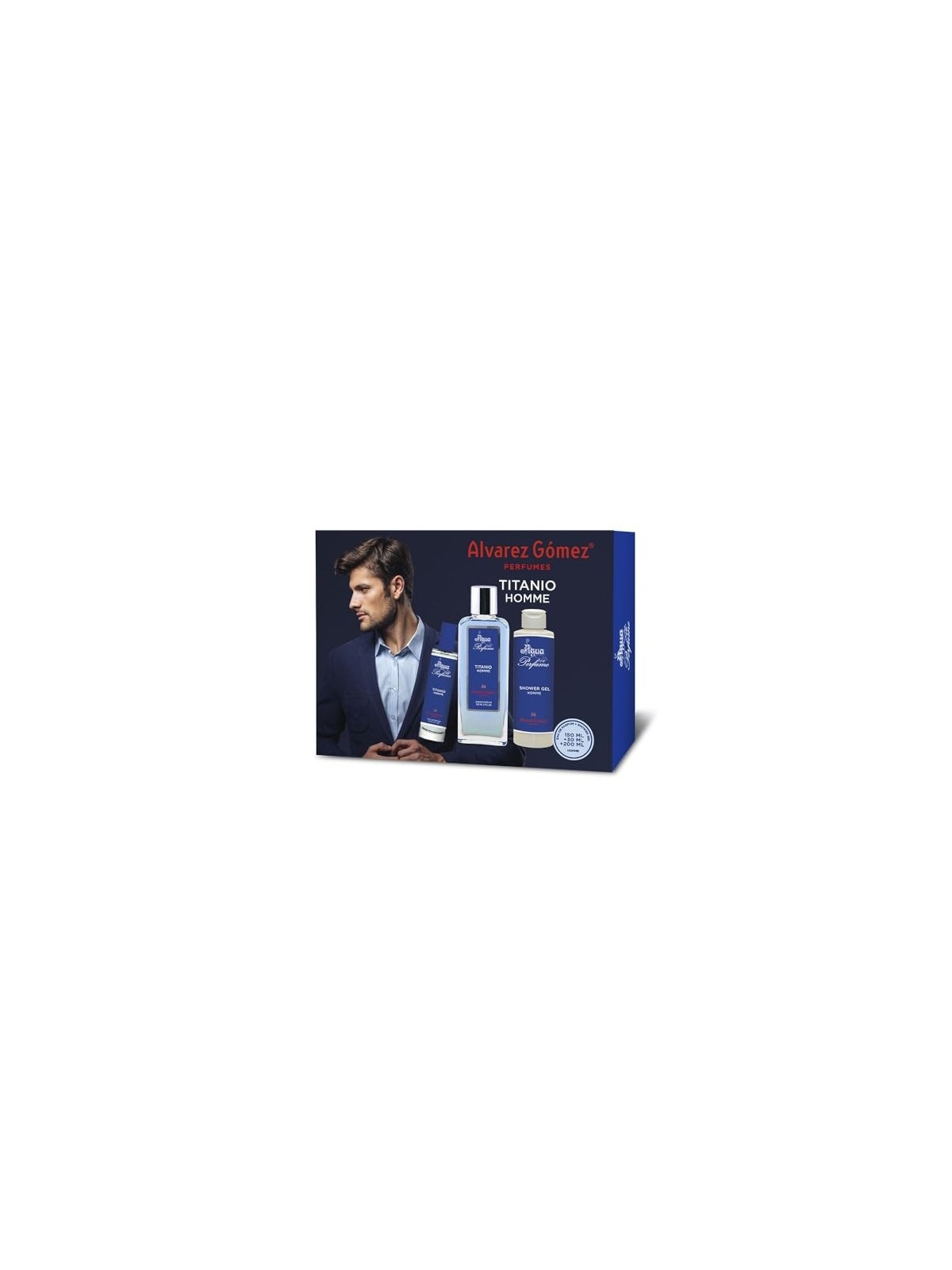 Alvarez Gomez Alv Gomez Acqua di Profumo Uomo Edp 150ml Titanio Set Unisex