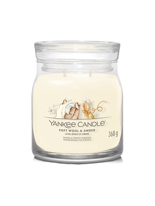 Yankee Candle Candela Firmata Lana Morbida Ambra unisex 368 0g