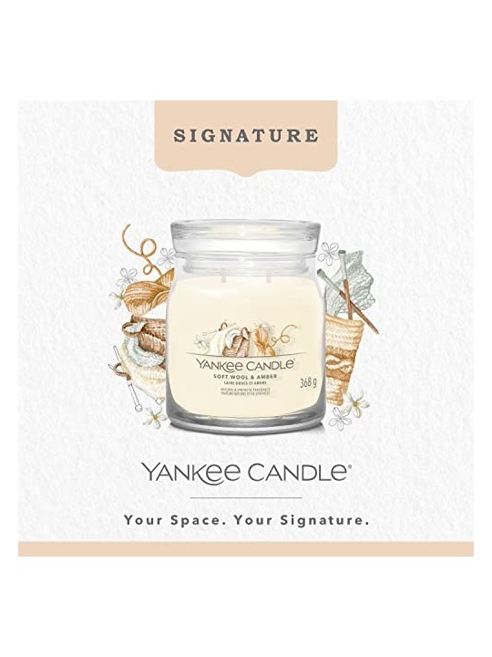 Yankee Candle Candela Firmata Lana Morbida Ambra unisex 368 0g