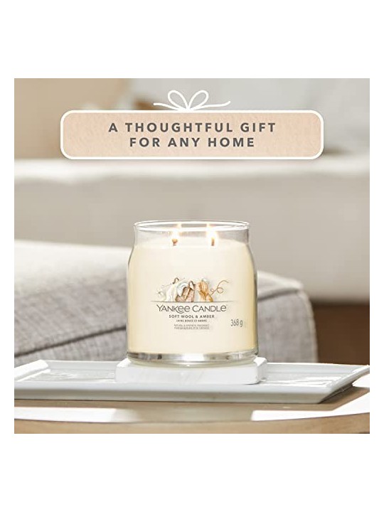 Yankee Candle Candela Firmata Lana Morbida Ambra unisex 368 0g