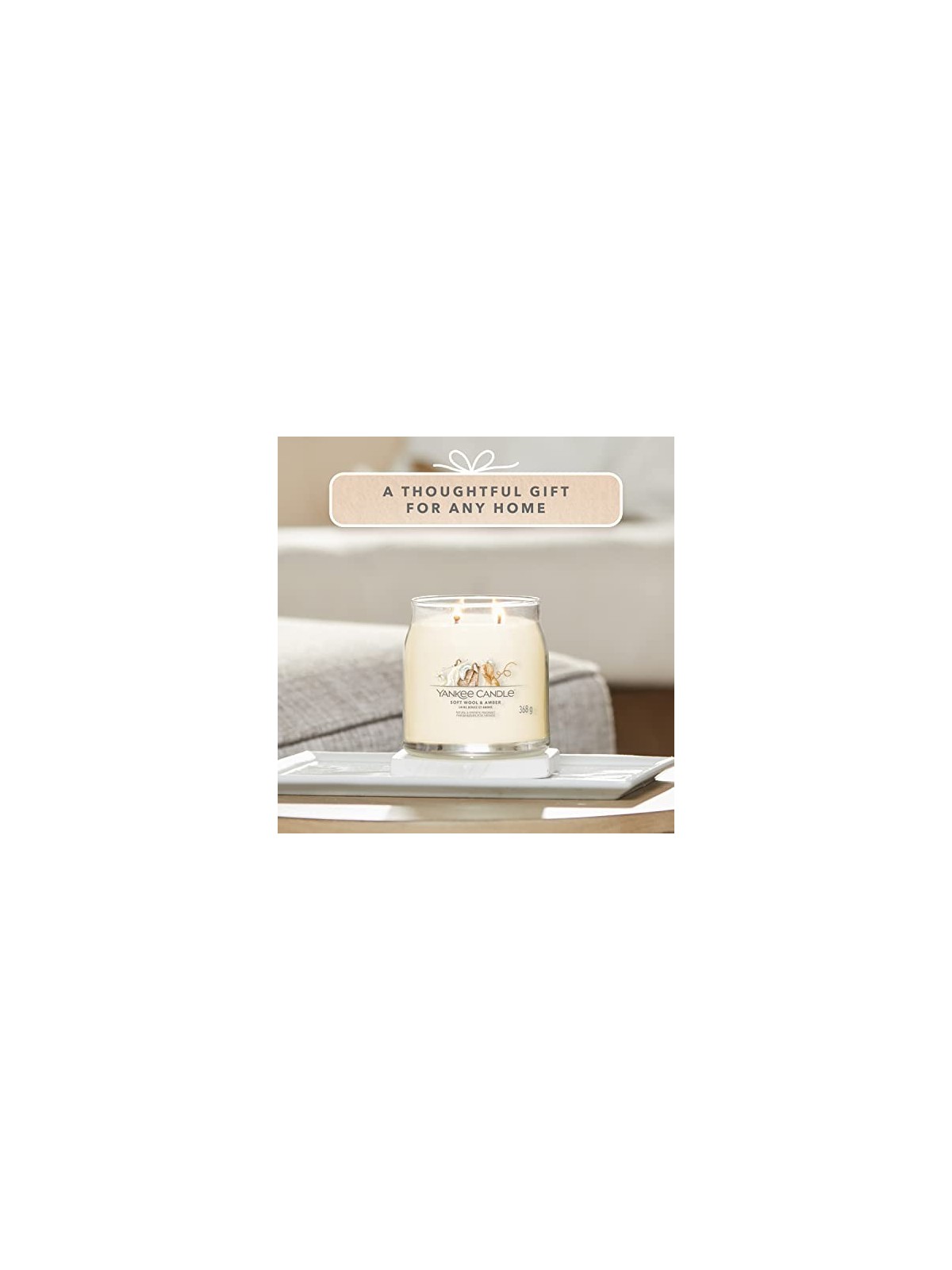 Yankee Candle Candela Firmata Lana Morbida Ambra unisex 368 0g