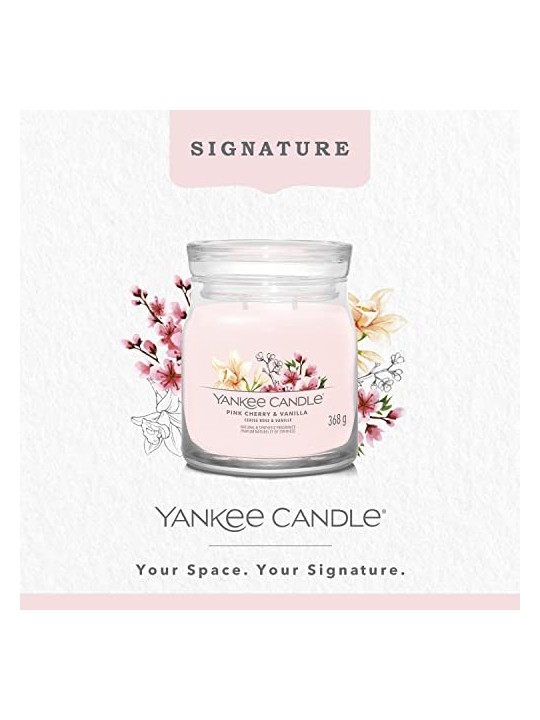 Yankee Candle Rosa Ciliegia Vaniglia Signature Candela Profumata
