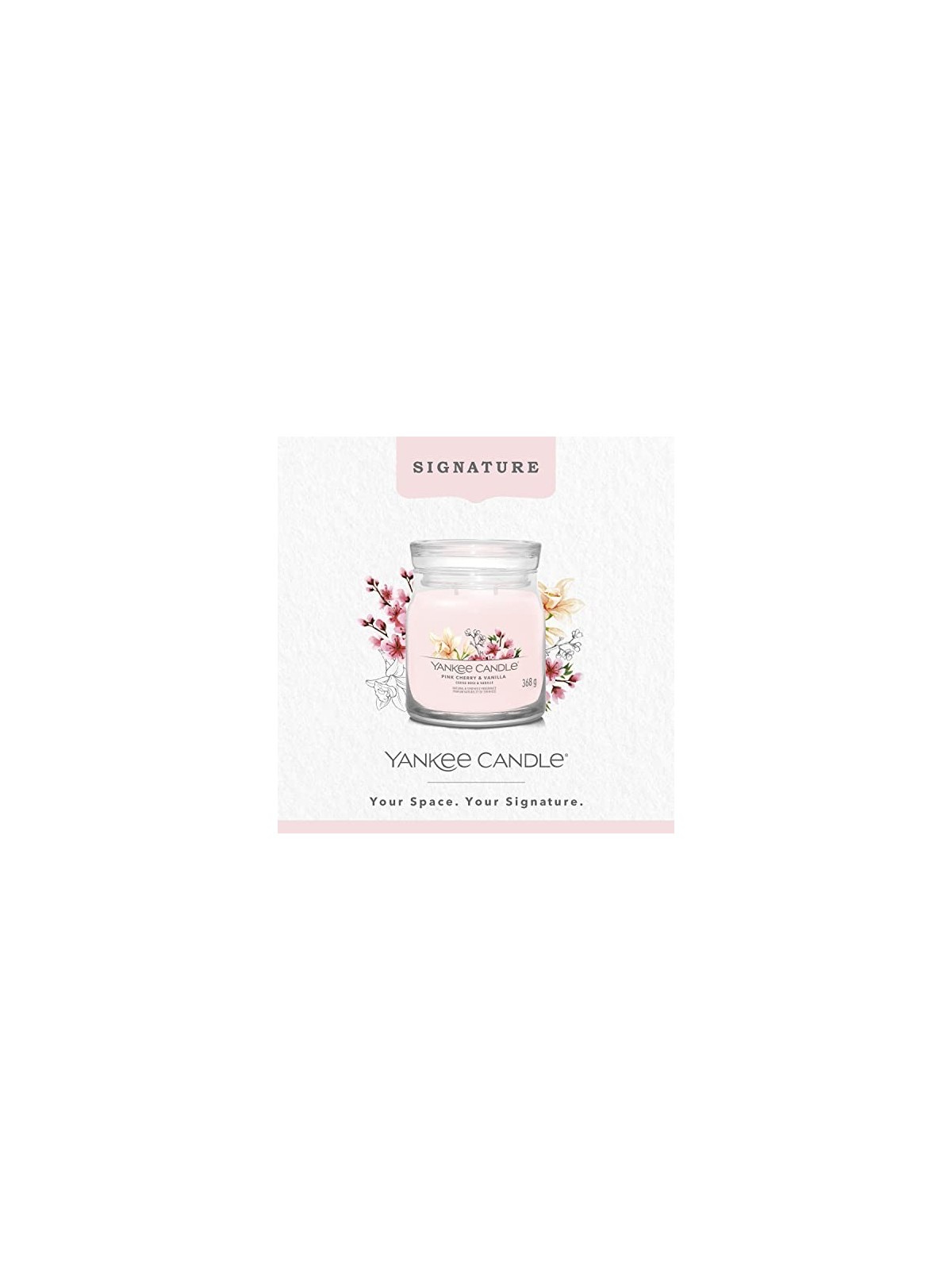 Yankee Candle Rosa Ciliegia Vaniglia Signature Candela Profumata
