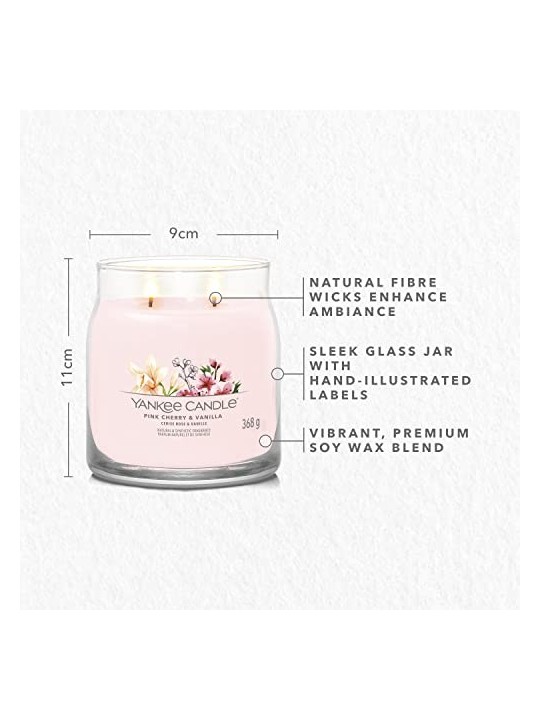 Yankee Candle Rosa Ciliegia Vaniglia Signature Candela Profumata