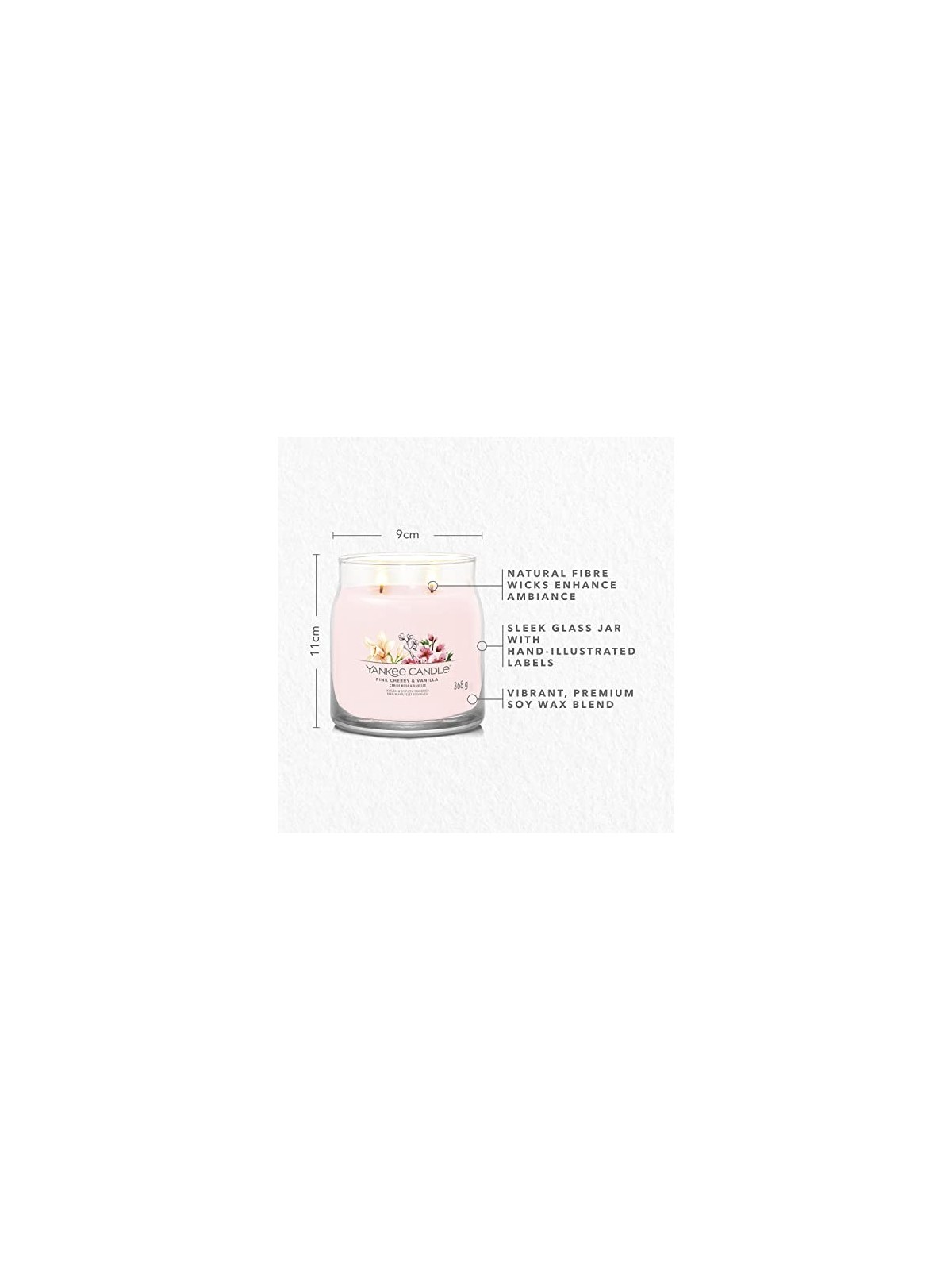 Yankee Candle Rosa Ciliegia Vaniglia Signature Candela Profumata