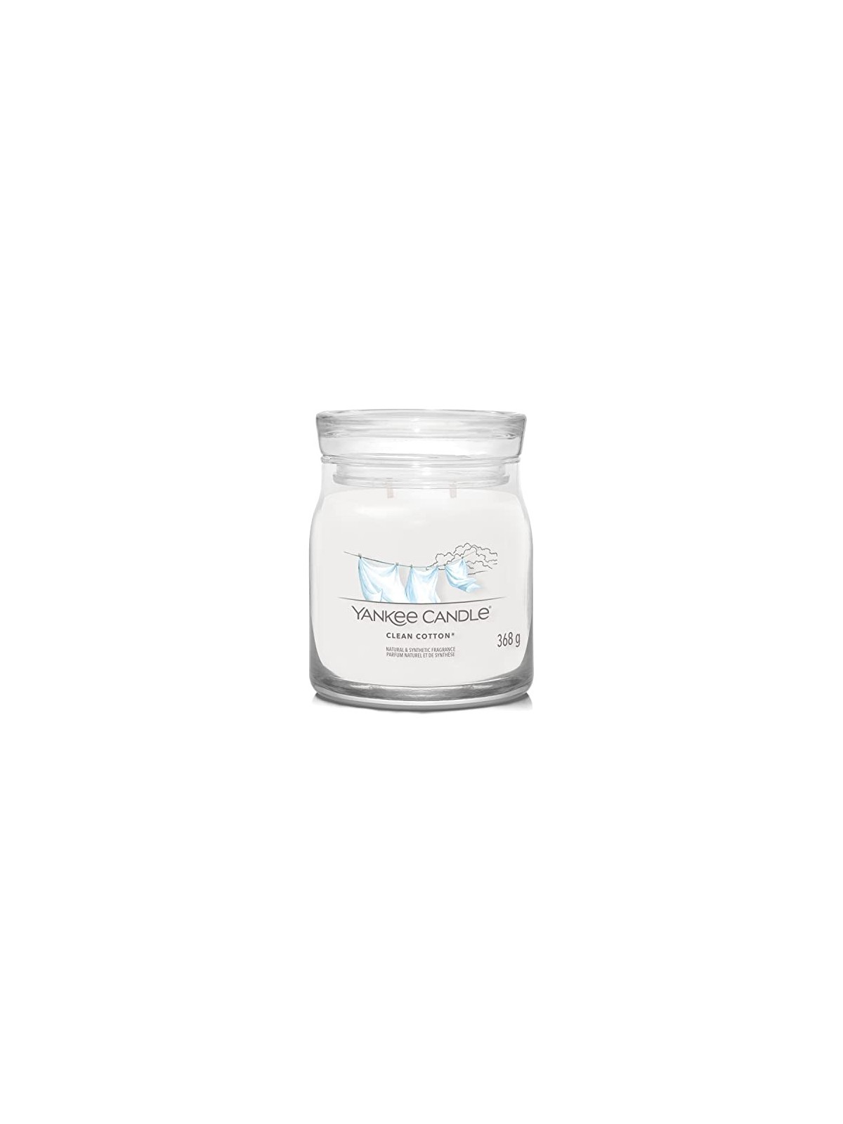 Yankee Candle Candela Signature Cotone Pulito ist bavlna Candela profumata unisex 368g