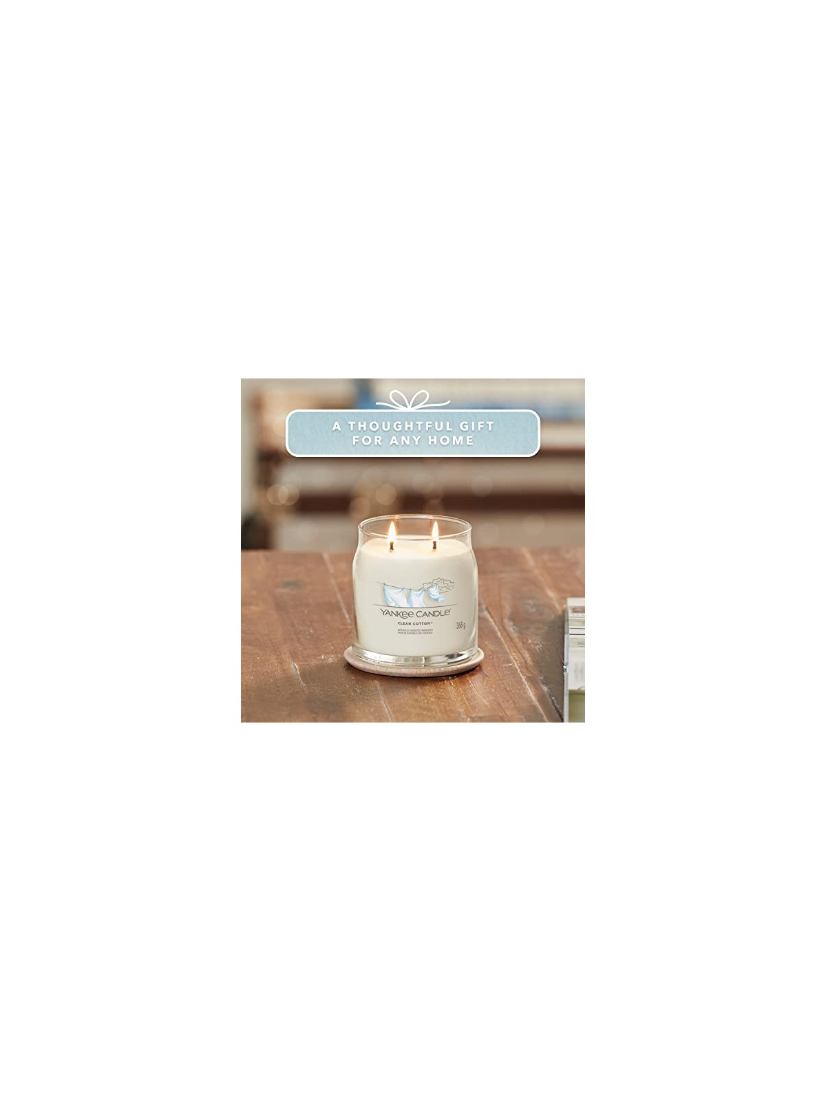 Yankee Candle Candela Signature Cotone Pulito ist bavlna Candela profumata unisex 368g