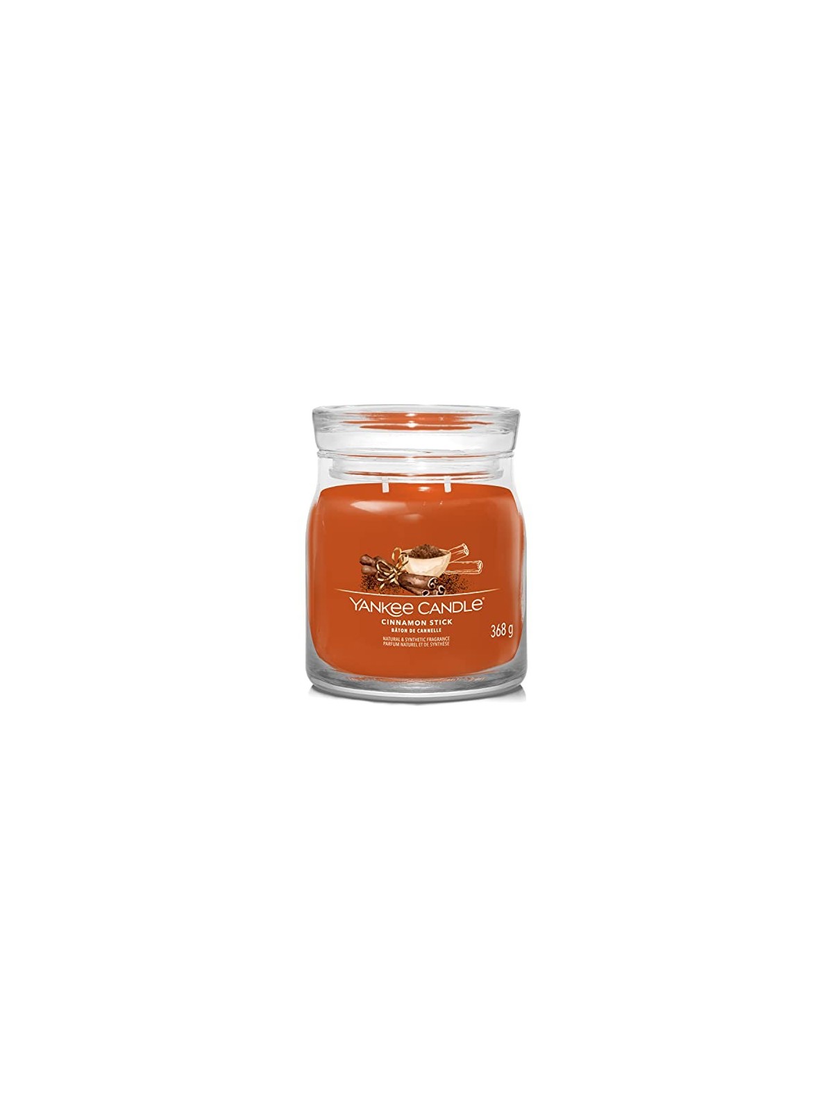 Yankee Candle Candela aromatica Signature in vetro, media, stecca di cannella, 368 g unisex Yankee Candle www.essenzetotalstyle.