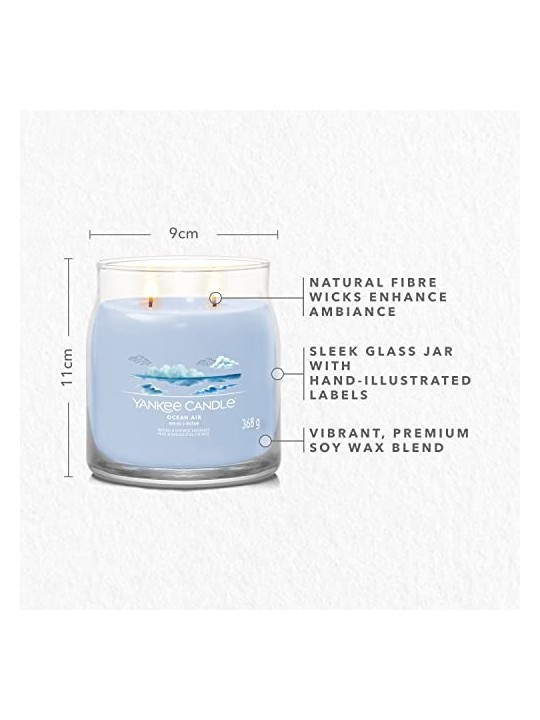 Yankee Candle Candela di Firma Aria di Mare Unisex 368g