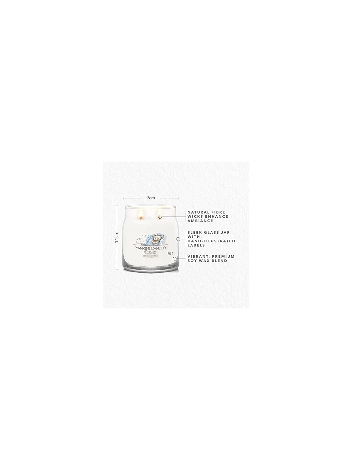 Yankee Candle Candela Profumata Firma Coperta Morbida unisex 368g