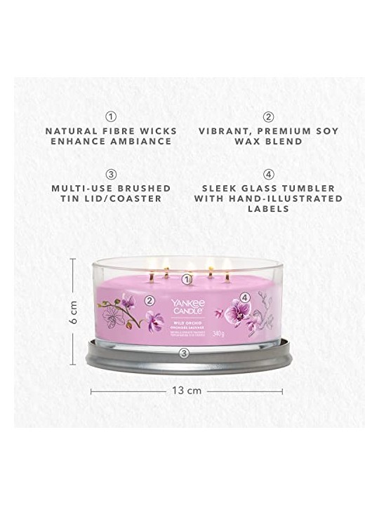 Yankee Candle Candela Tumbler Signature Orchidea Selvaggia