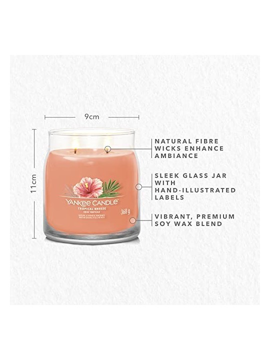 Yankee Candle Candela Profumata Signature Breeze Tropicale unisex 368 0g