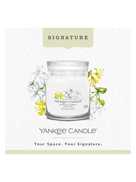 Yankee Candle Candela di Firma Gelsomino di Mezzanotte unisex 368 0g