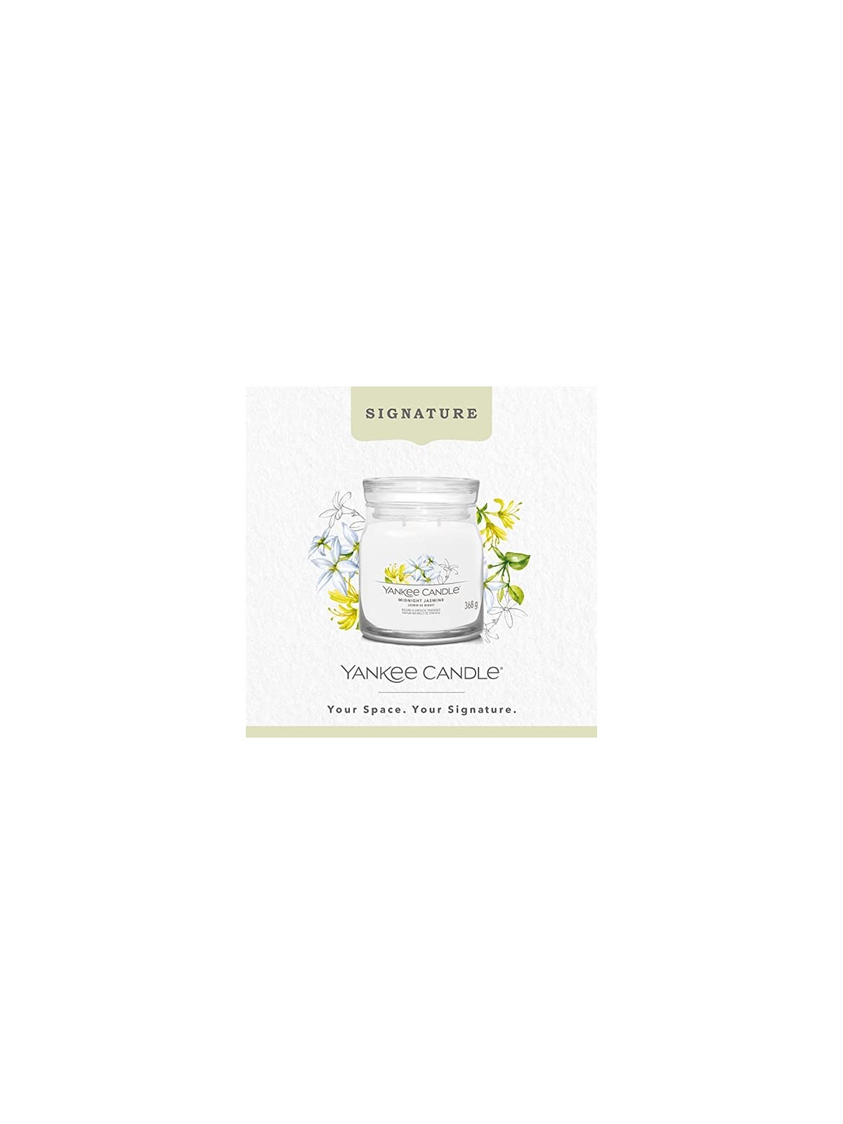 Yankee Candle Candela di Firma Gelsomino di Mezzanotte unisex 368 0g