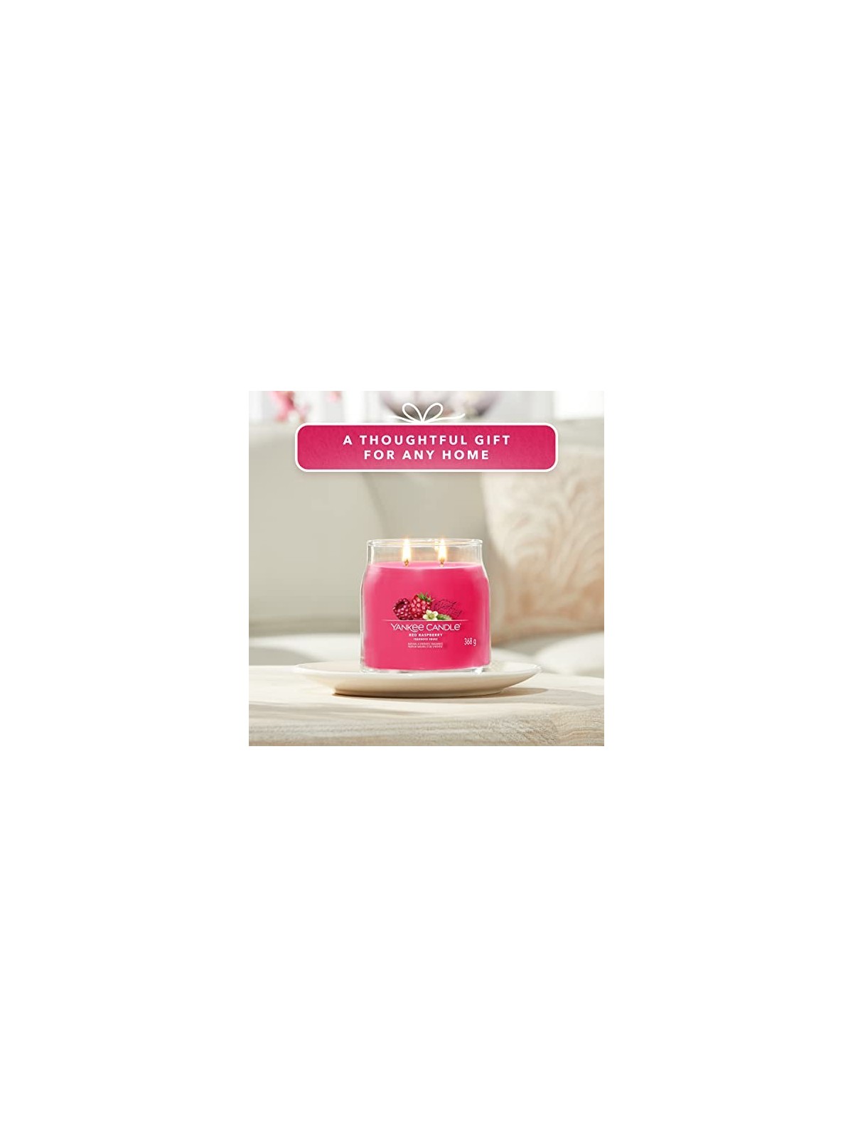 Yankee Candle Candela Signature Lampone Rosso maliny Candela Profumata unisex 368 0g