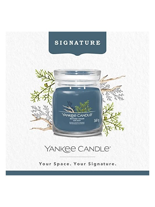 Yankee Candle Candela Firmata Bayside Cedar unisex 368 0g