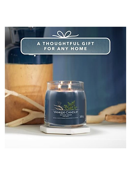 Yankee Candle Candela Firmata Bayside Cedar unisex 368 0g