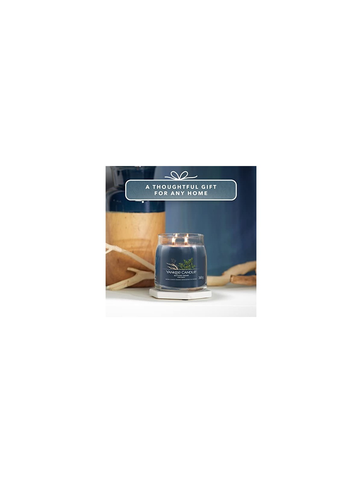 Yankee Candle Candela Firmata Bayside Cedar unisex 368 0g