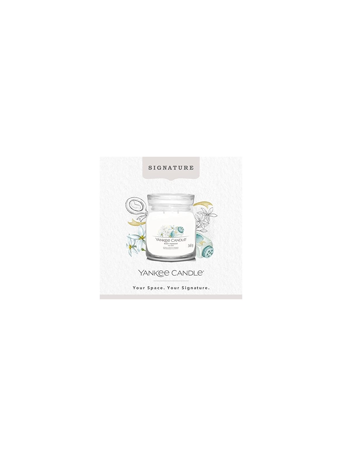 Yankee Candle Candela Profumata Signature Polvere per Bambini dtsk pudr Vonn svka unisex 368 0g