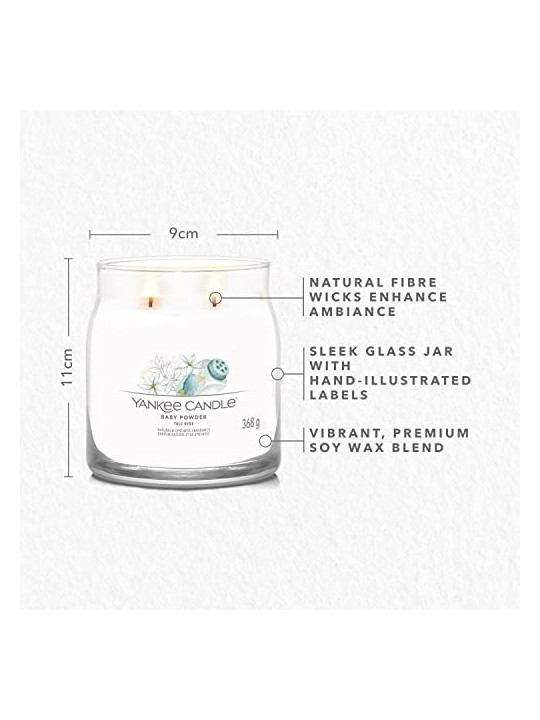 Yankee Candle Candela Profumata Signature Polvere per Bambini dtsk pudr Vonn svka unisex 368 0g