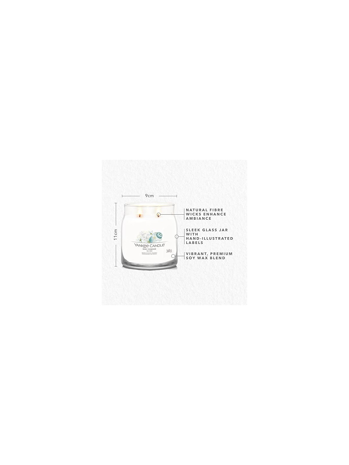Yankee Candle Candela Profumata Signature Polvere per Bambini dtsk pudr Vonn svka unisex 368 0g