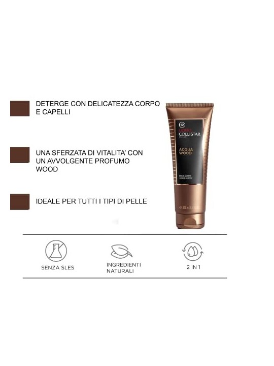 Shower-Shampoo Collistar Uomo Acqua Wood 250ml