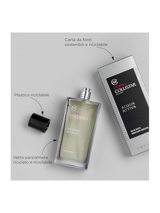 Collistar Uomo Acqua Attiva eau de toilette Spray 100ml