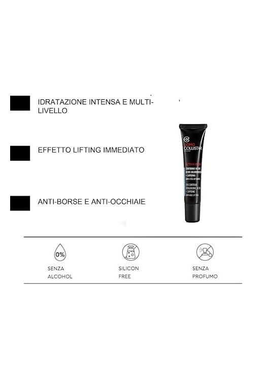 Collistar Crema contorno occhi Acido Ialuronico + Caffeina 15ml uomo 