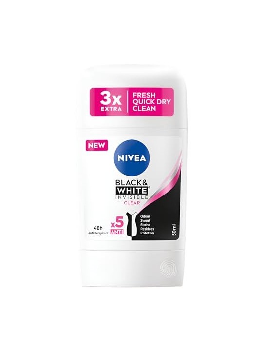 Invisible For Black & White Clear Antiperspirant 50ml
