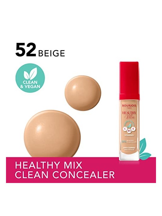 Bourjois Healthy Mix Clean  Vegan correttore antifatica 6 ml donna  52 Beige