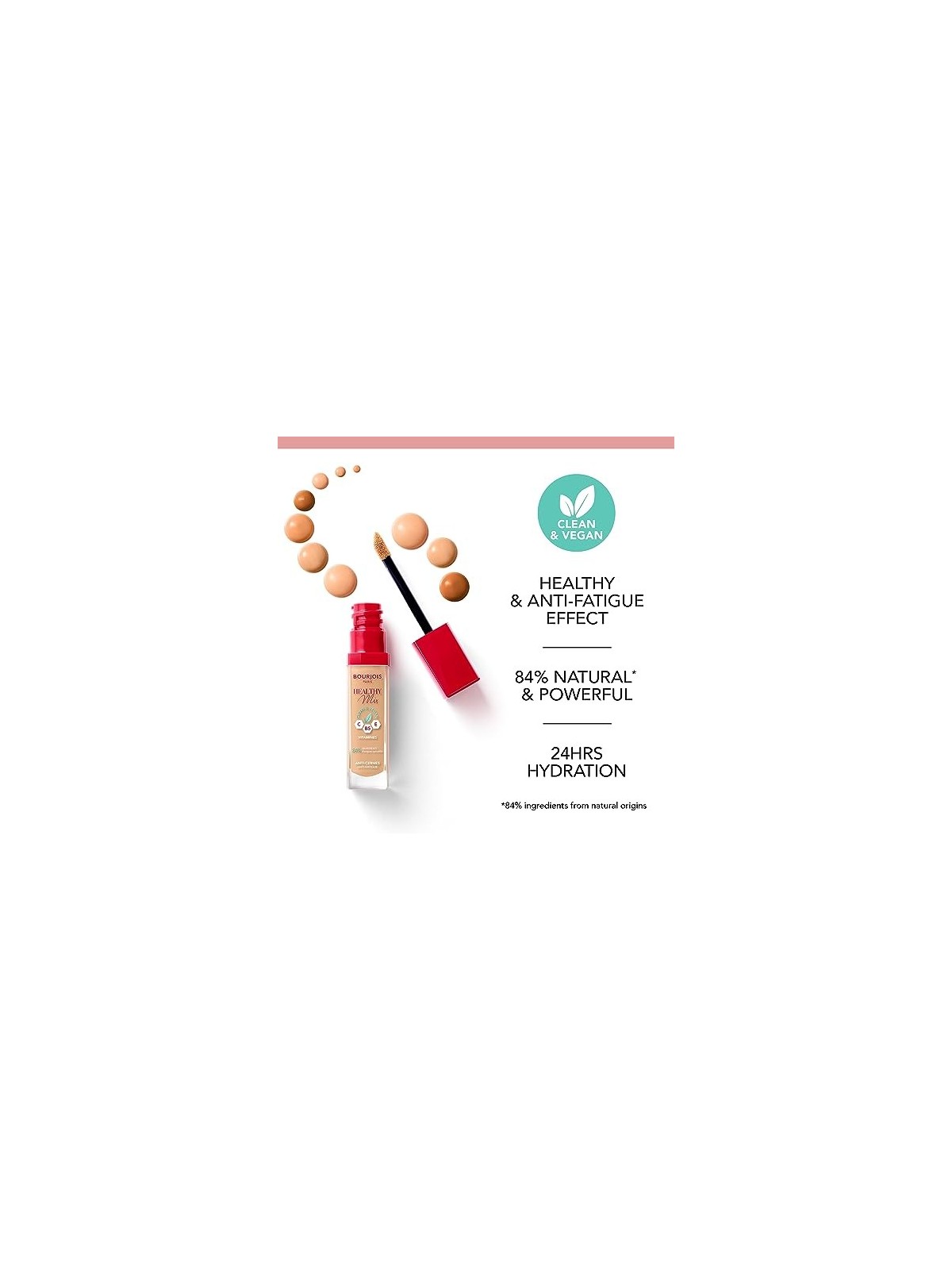 Bourjois Healthy Mix Clean  Vegan correttore antifatica 6 ml donna  52 Beige