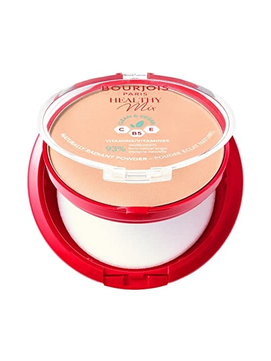Bourjois Healthy Mix Clean Vegan Polvere Naturalmente Radiante 10 g donna 02 Vanilla