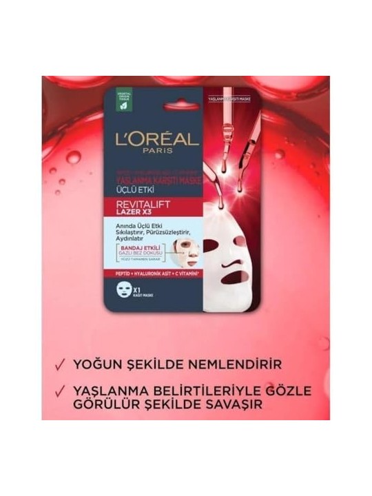 LOrï¿½ï¿½al Mascheracrema Revitalift Laser X3 donna 280g