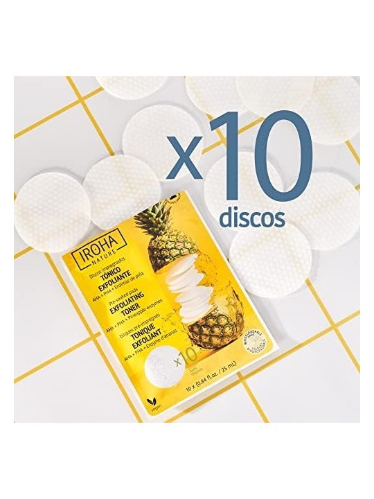 Iroha TONICO ESFOLIANTE tamponi preinumiditi 10 unit unisex