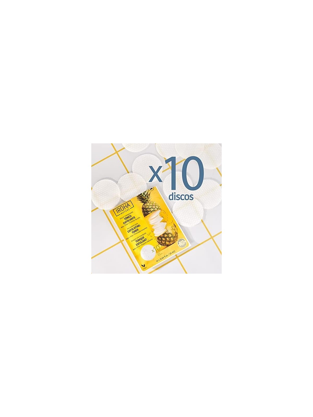 Iroha TONICO ESFOLIANTE tamponi preinumiditi 10 unit unisex
