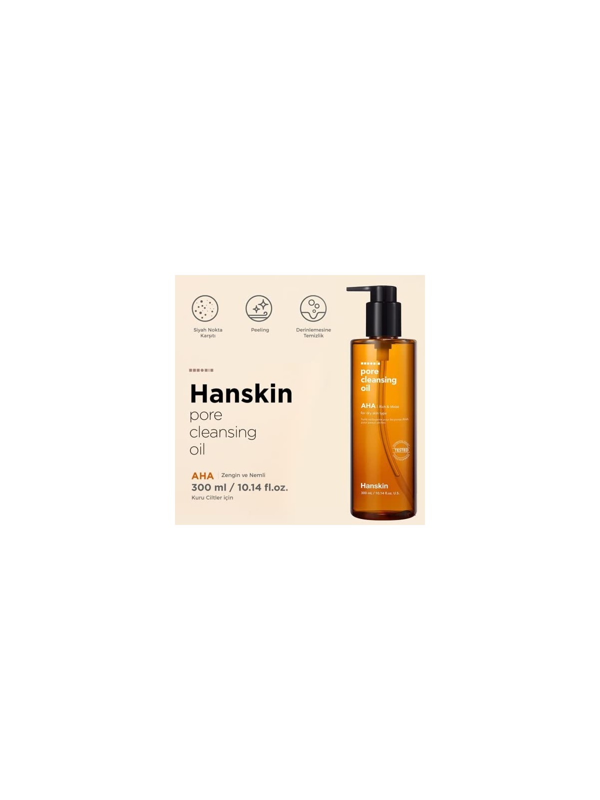 Olio detergente per pori con acidi AHA 300ml