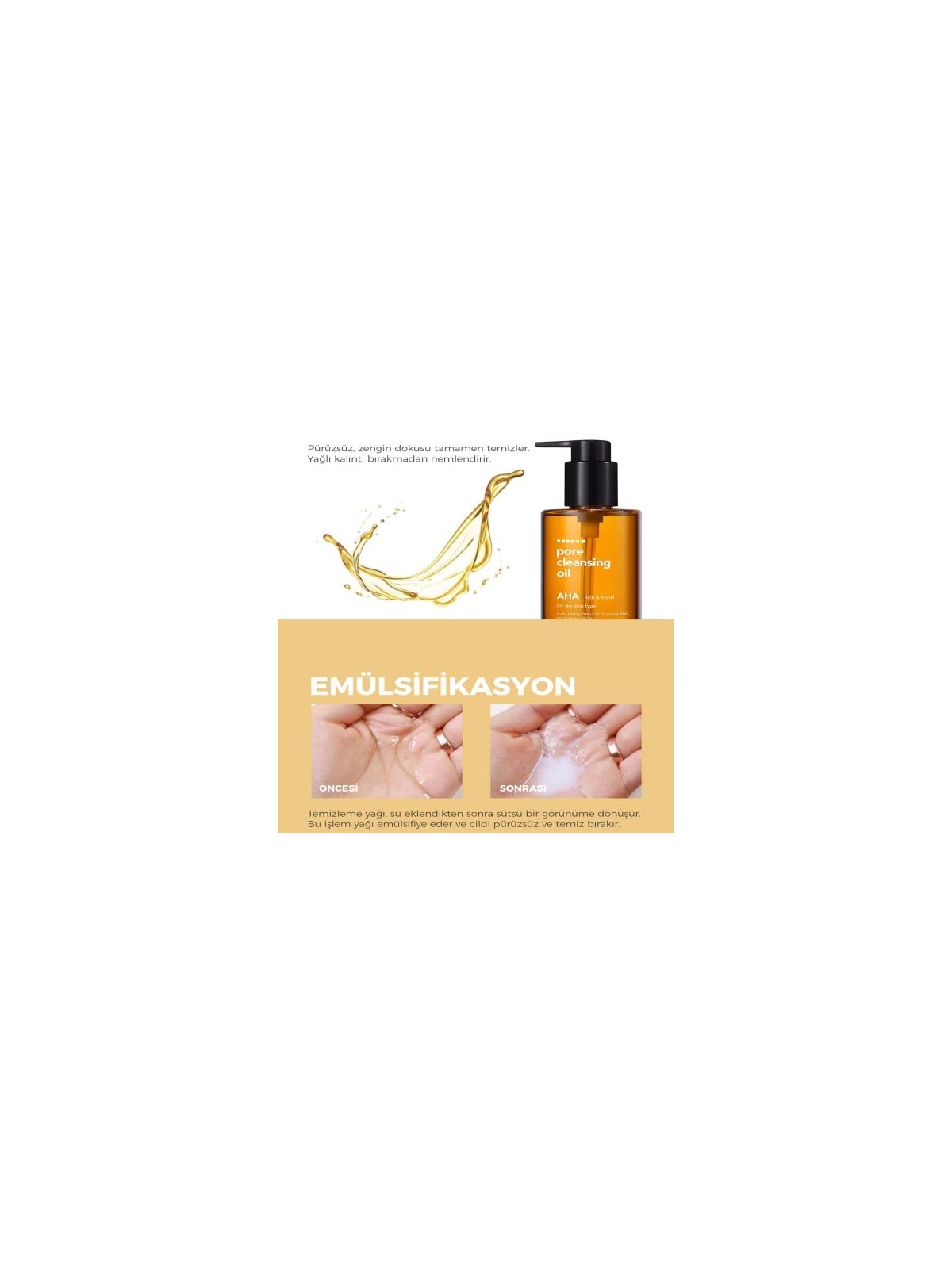 Olio detergente per pori con acidi AHA 300ml