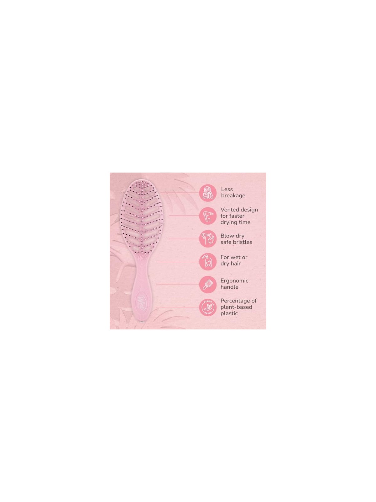 Wet Brush Go Green Speed Dry Hairbrush Spazzola per capelli che accelera l'asciugatura