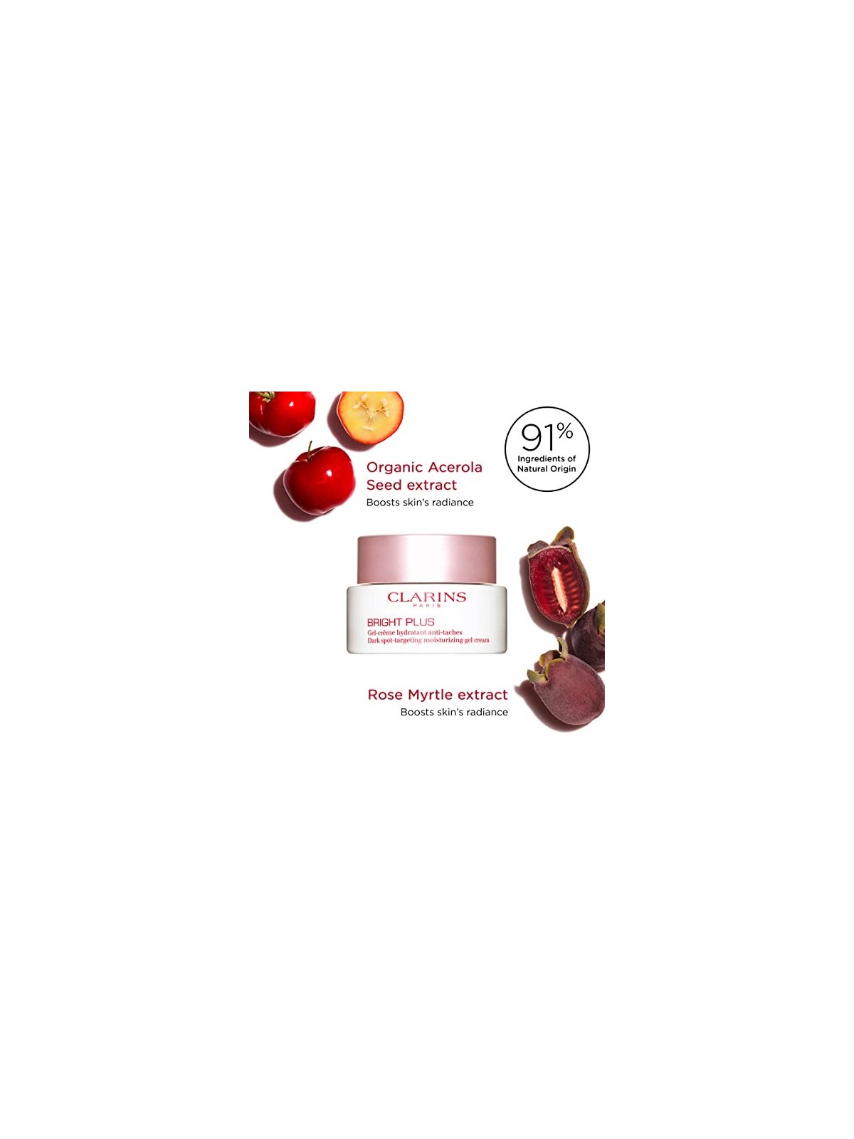 Clarins Crema gel idratante contro le macchie scure Bright Plus donna 30ml