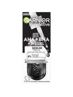 Siero Attivo Puro contro le imperfezioni GARNIER AHA BHA Carbone