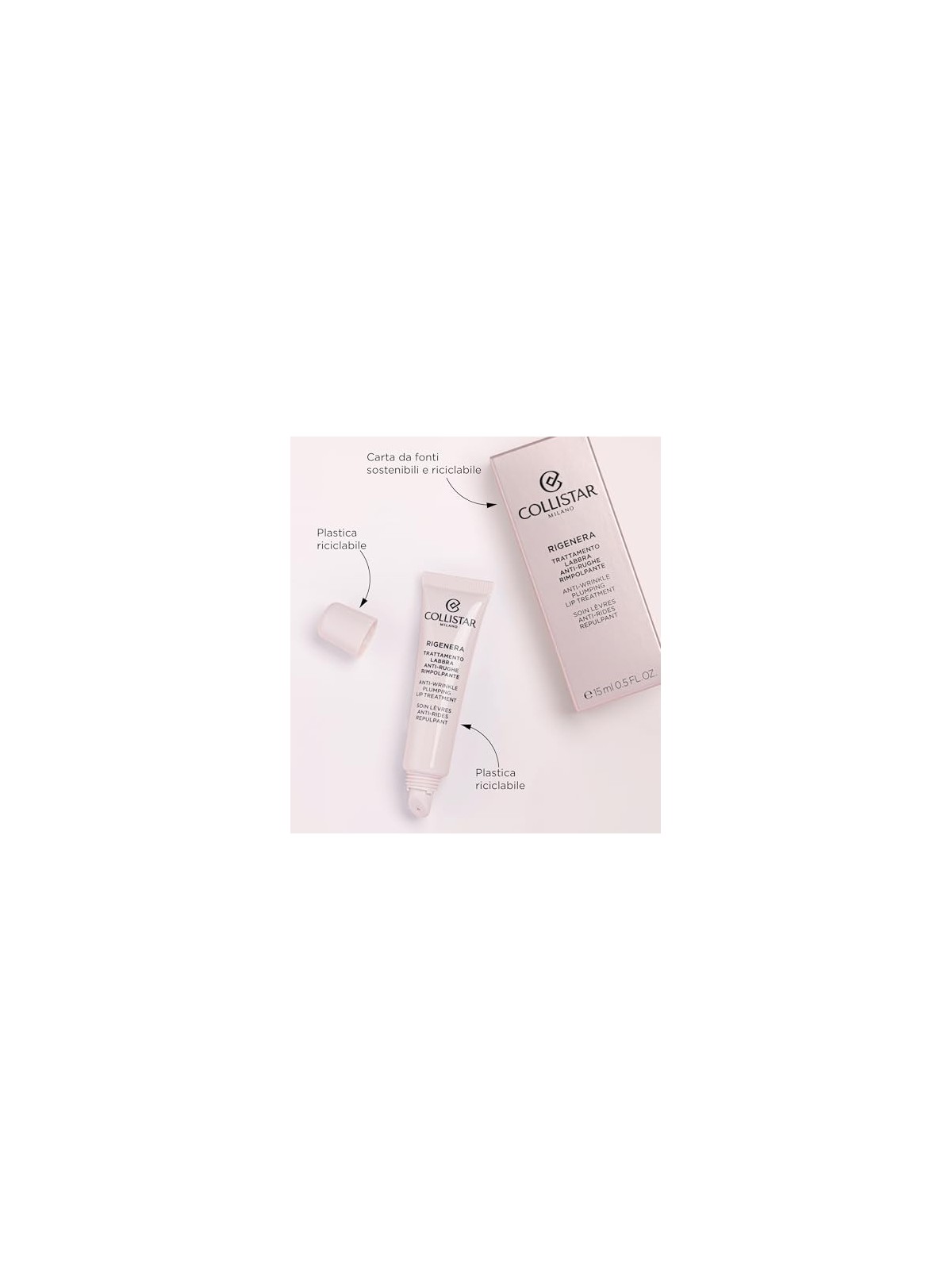 Collistar Rigenera Anti-Wrinkle Plumping Lip Treatment 15ml Collistar www.essenzetotalstyle.com 