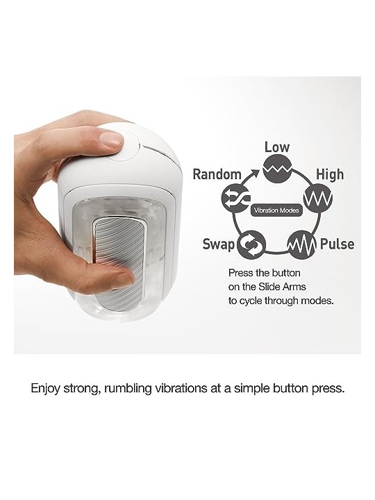 Masturbatore riutilizzabile TENGA Flip Zero Gravity Bianco