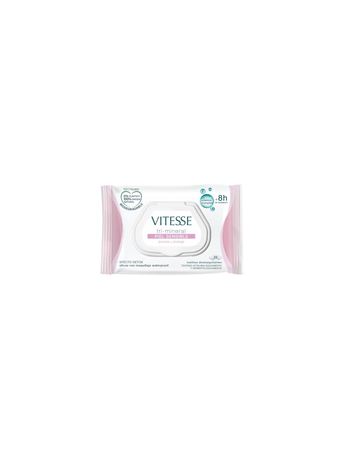 Vitesse TRIMINERAL PELLE SENSIBILE salviette struccanti 25 unit unisex