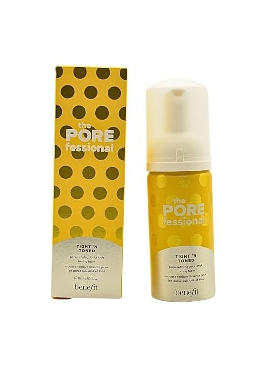 Benefit Tonico viso in schiuma The Pore Fessional Tight `N Toned Schiuma tonificante AHA + PHA Pore-Refining - Volume: 60ml donn
