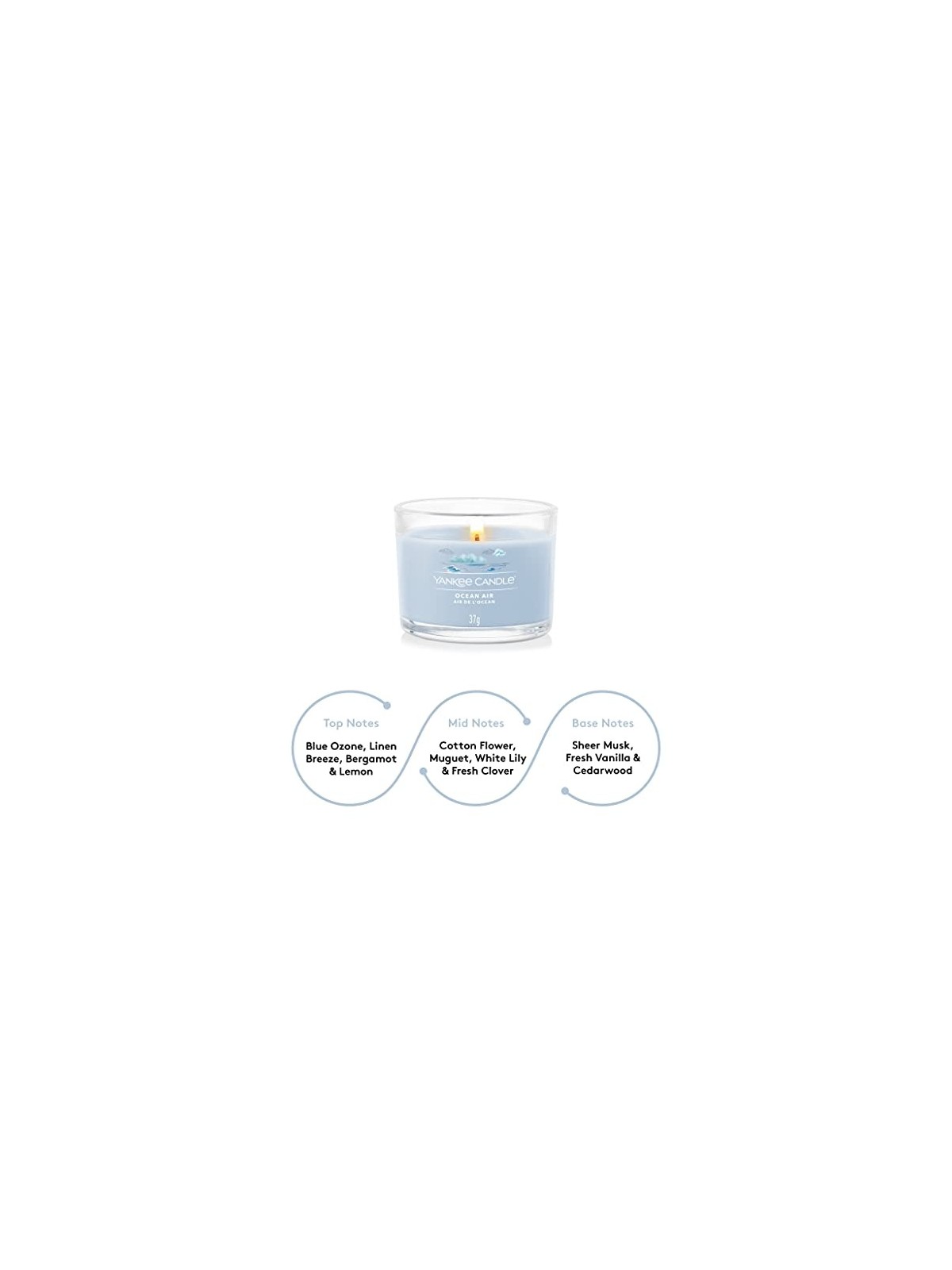 Yankee Candle Aria dellOceano profumo delloceano unisex 37 0g Yankee Candle www.essenzetotalstyle.com 
