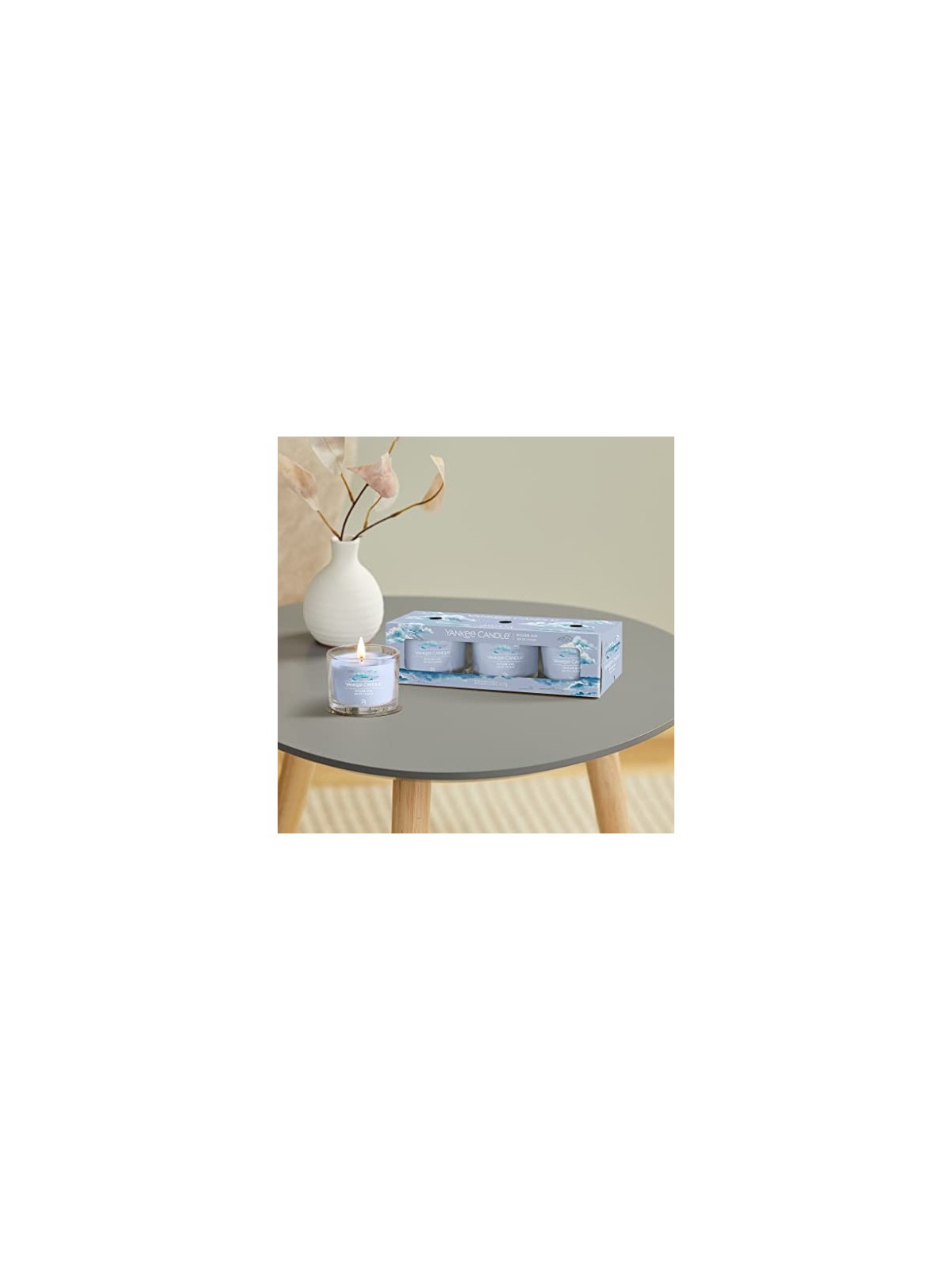 Yankee Candle Ocean Air Set di candele votive in vetro unisex 37 0g Yankee Candle www.essenzetotalstyle.com 