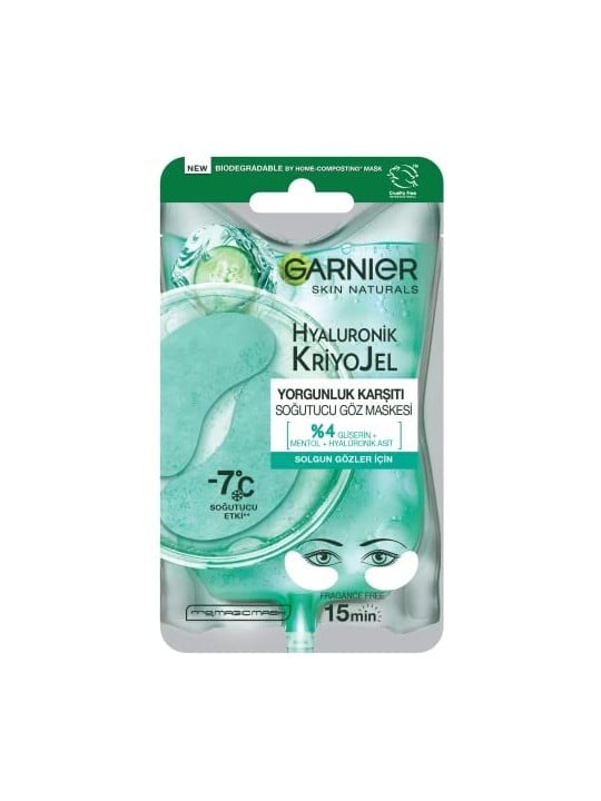 GARNIER Patch per occhi ialuronici Cryo Jelly Jelly donna 50g