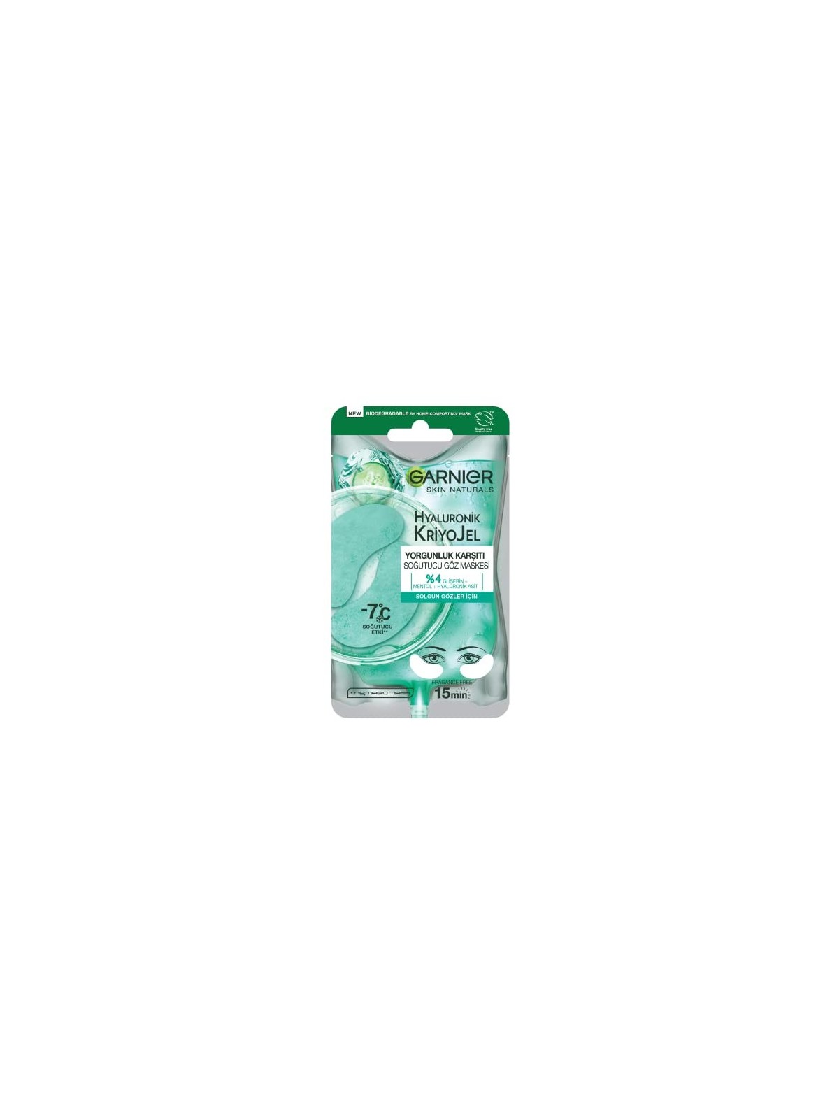 GARNIER Patch per occhi ialuronici Cryo Jelly Jelly donna 50g